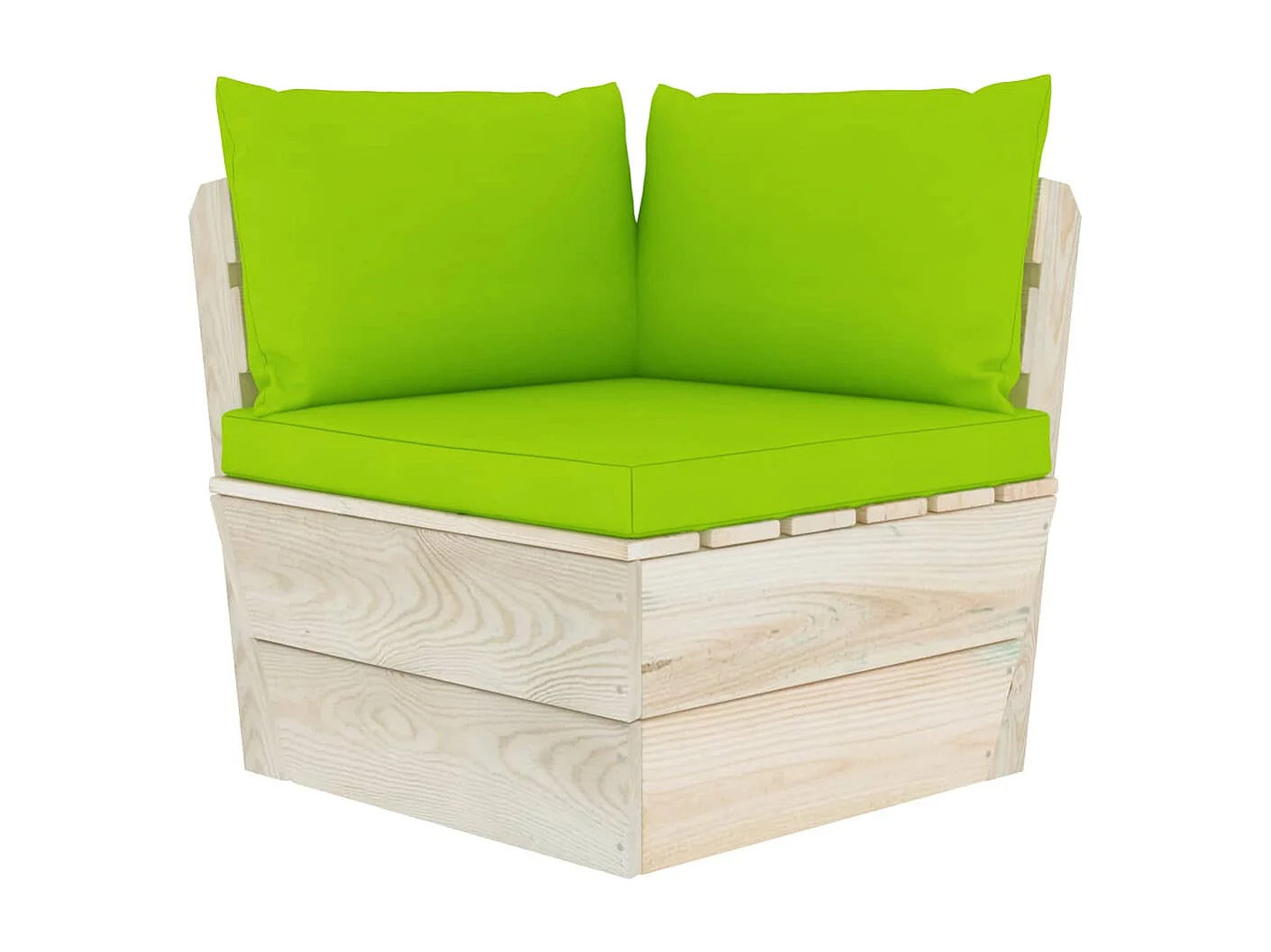 Salon de jardin palette 6 pcs avec coussins Épicéa imprégné 4