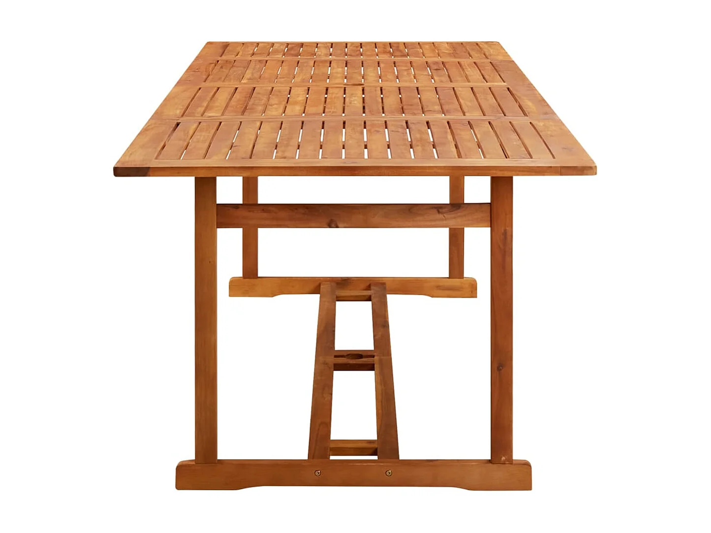 Mobilier à dîner de jardin 9 pcs Bois d'acacia massif 6