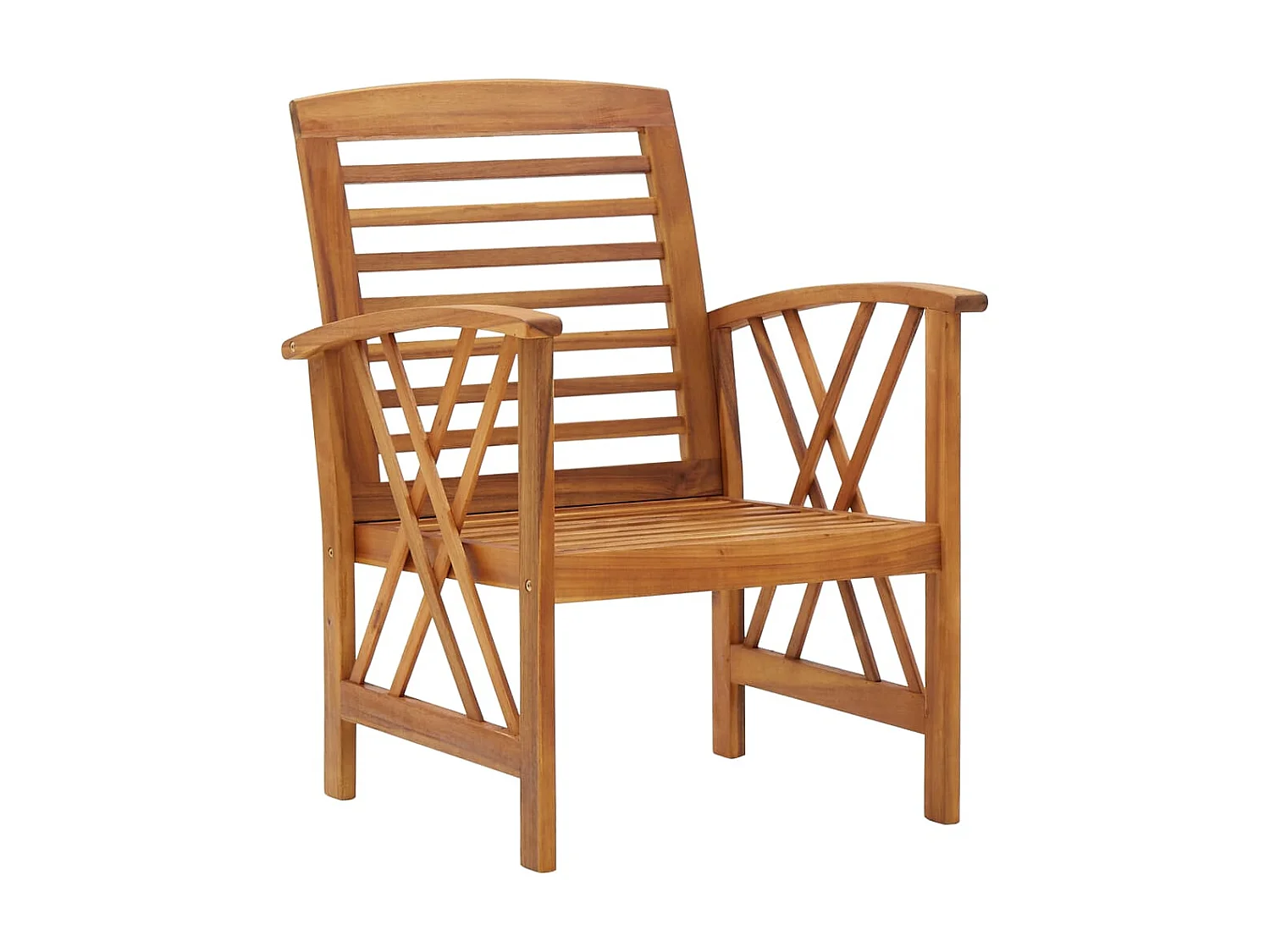 Salon de jardin 5 pcs Bois d'acacia massif 6