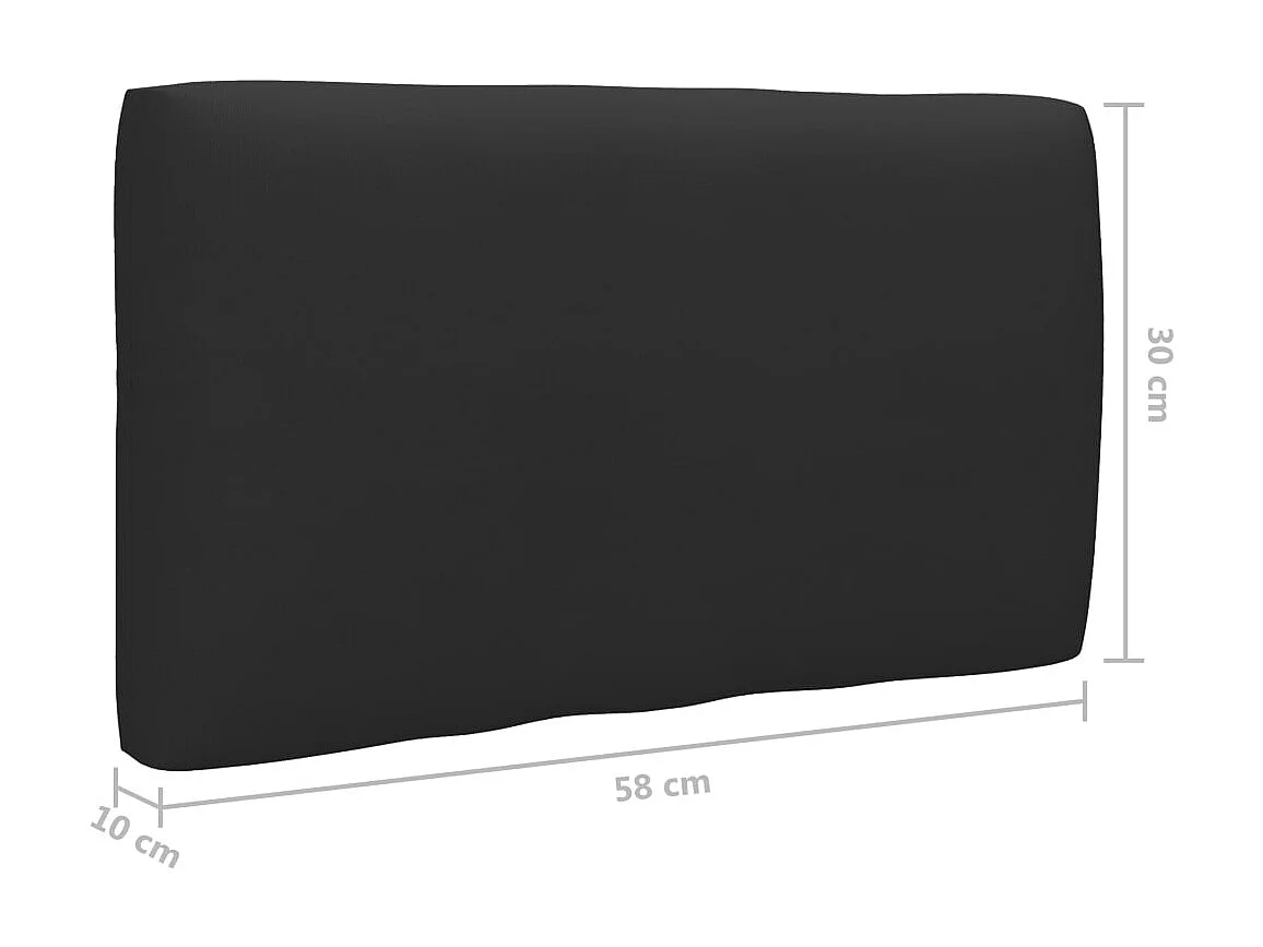 Canapé palette 2 places avec coussins Bois de pin imprégné