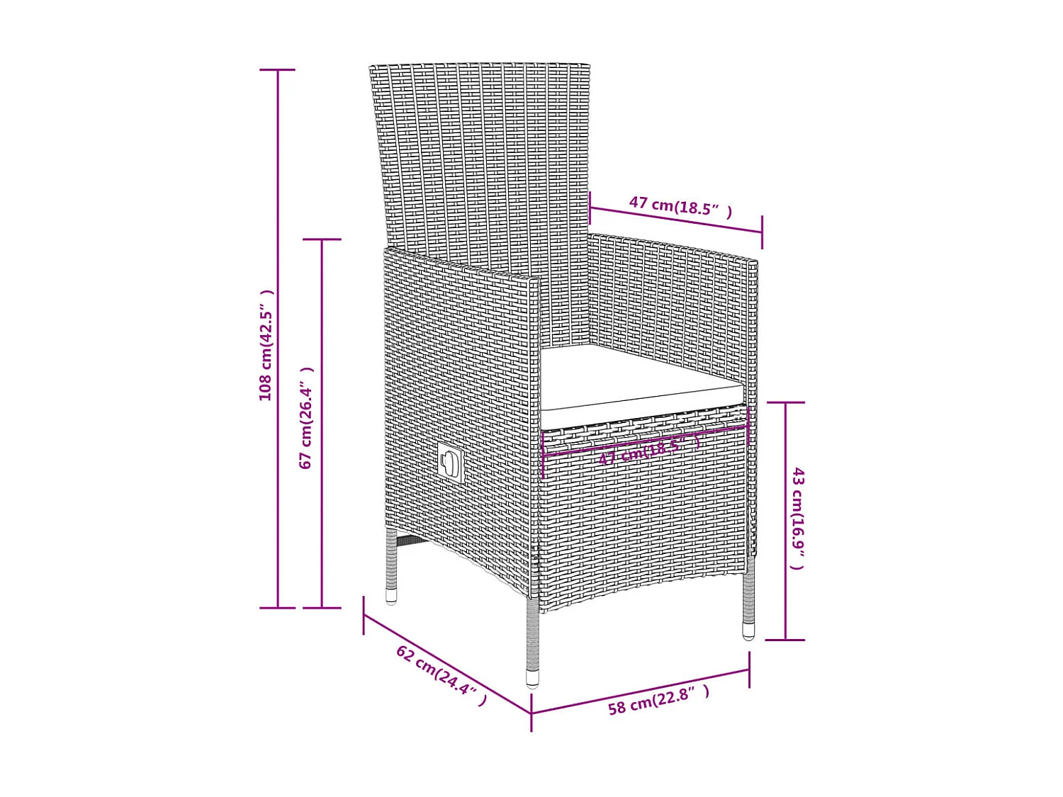 Ensemble de salle à manger de jardin avec coussins 7 pcs Beige 2