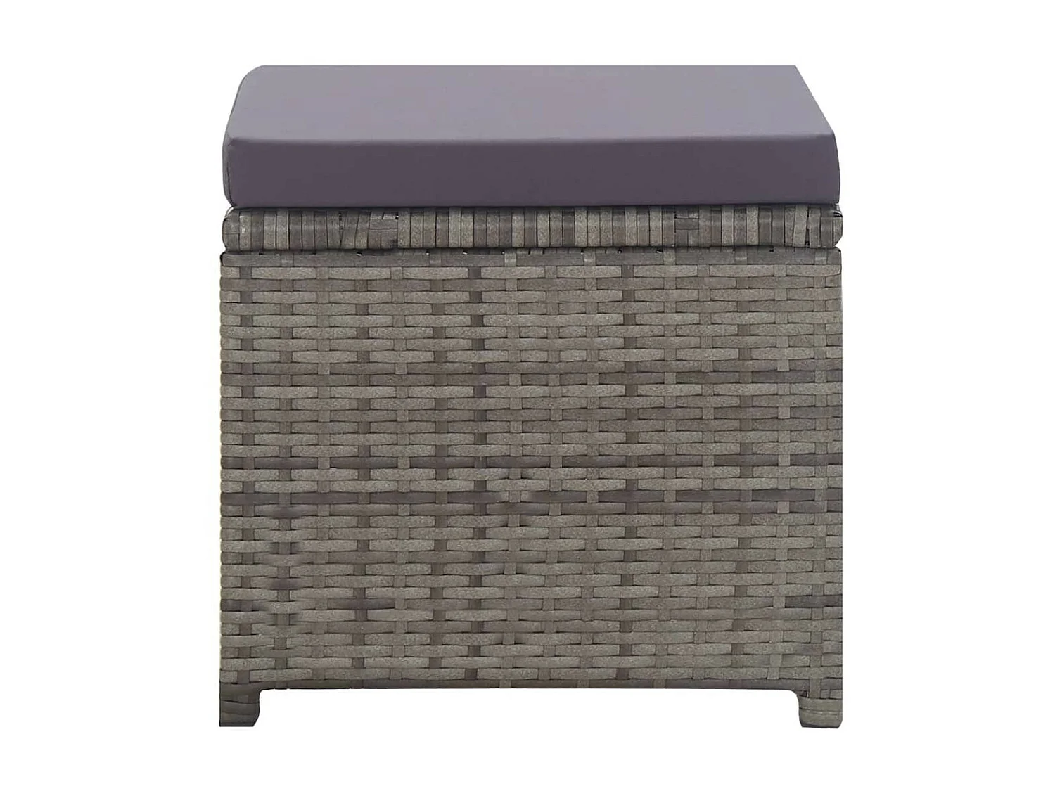 Salon de jardin 13 pcs Résine tressée bois d'acacia Anthracite