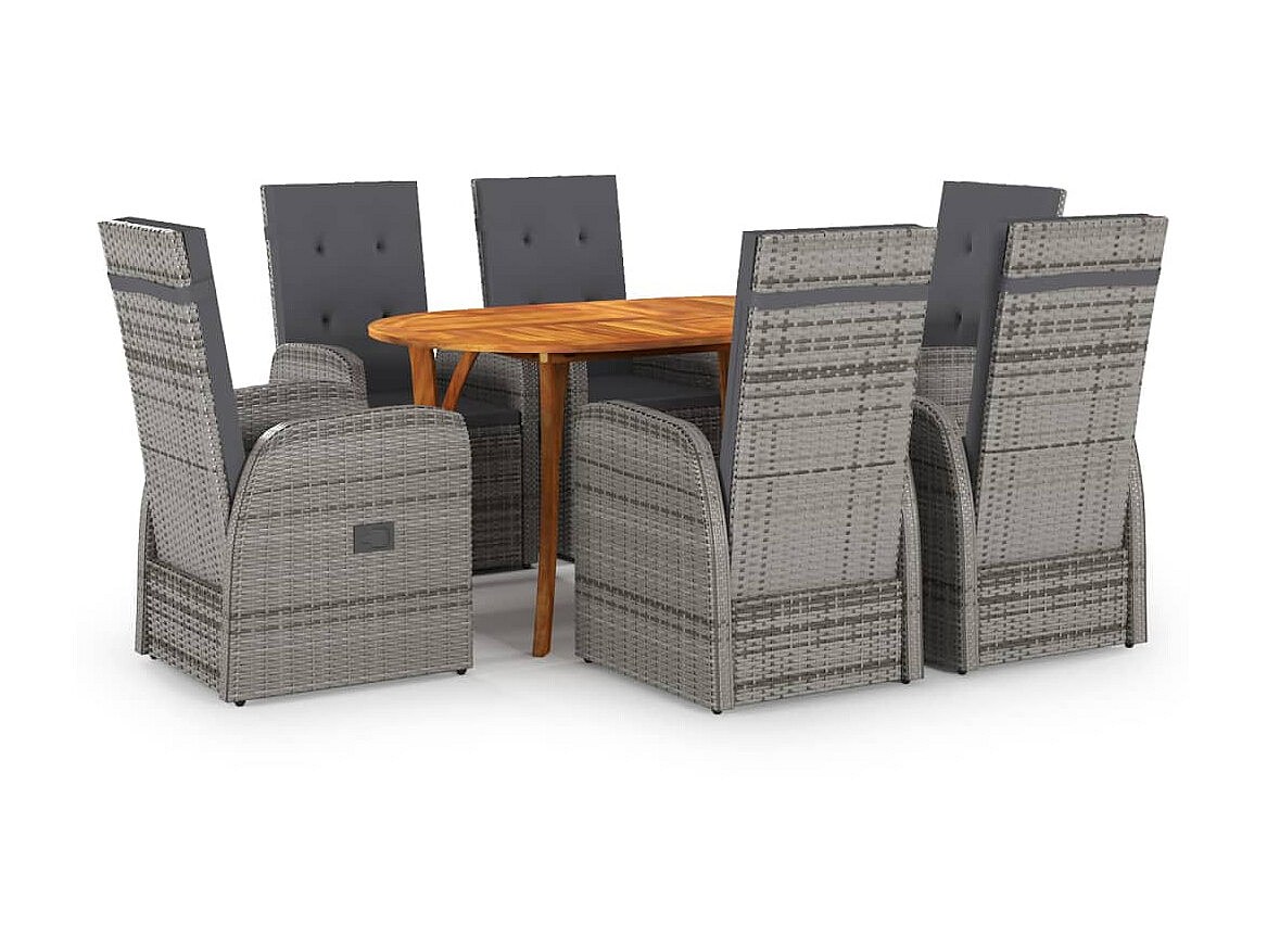 Ensemble De Salle à Manger De Jardin 5 Pcs Noir 26