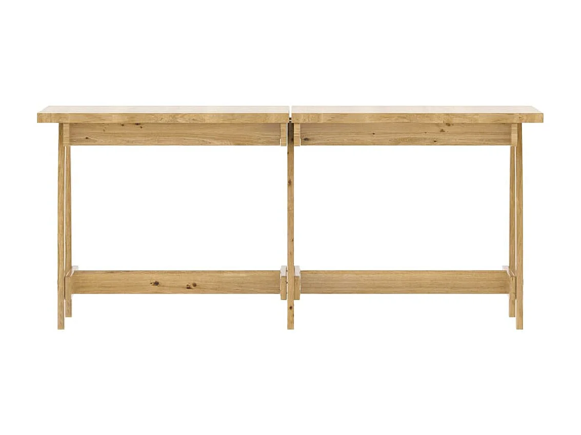 Mobilier de salle à manger de jardin 3 pcs Bois de pin imprégné 4