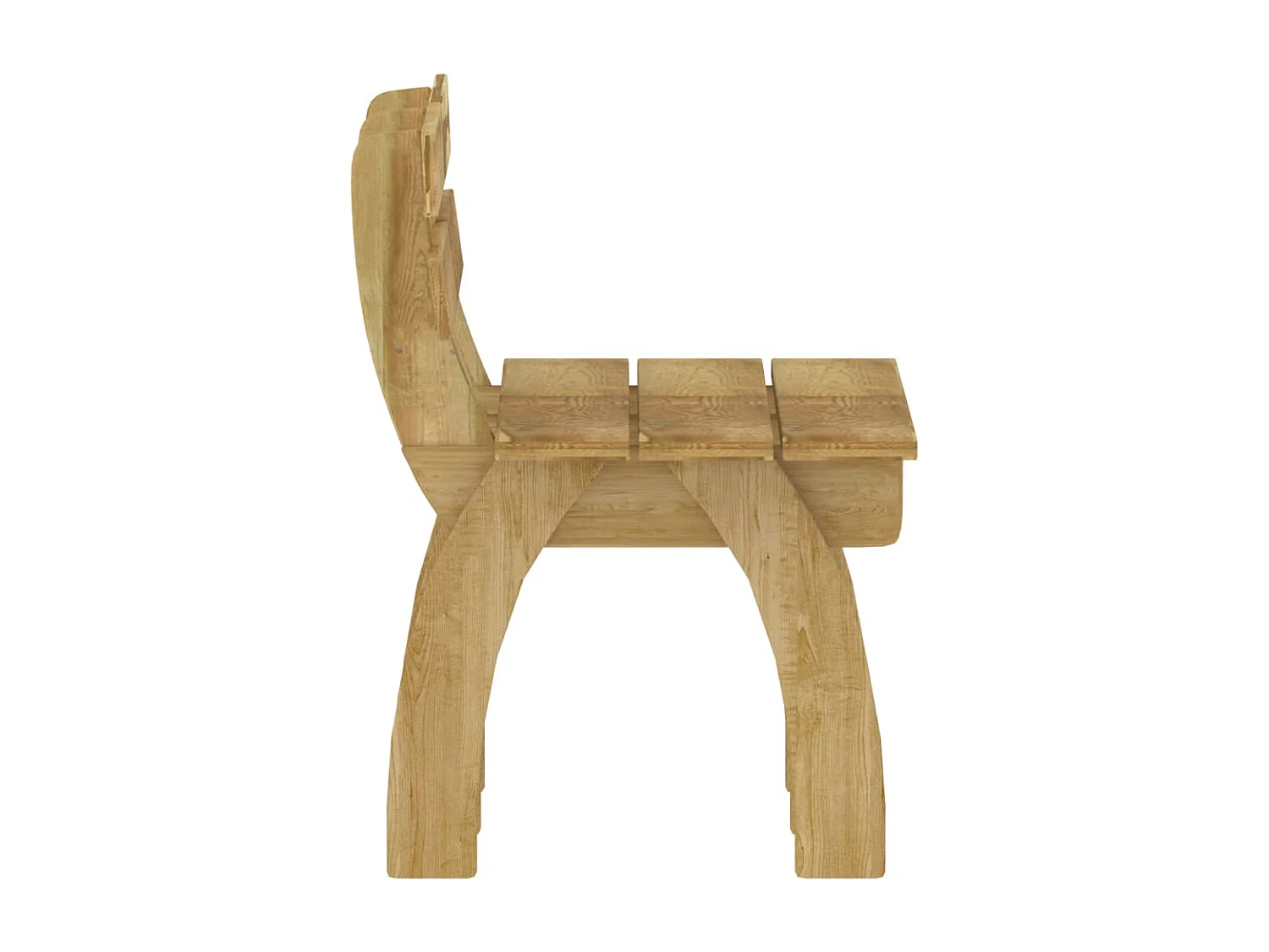 Mobilier de salle à manger de jardin 3 pcs Bois de pin imprégné 4