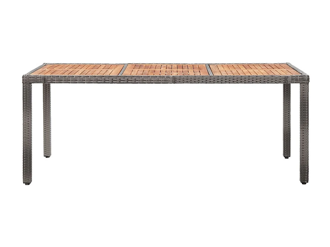 Salon de jardin 9 pcs avec coussins Résine tressée Gris 39