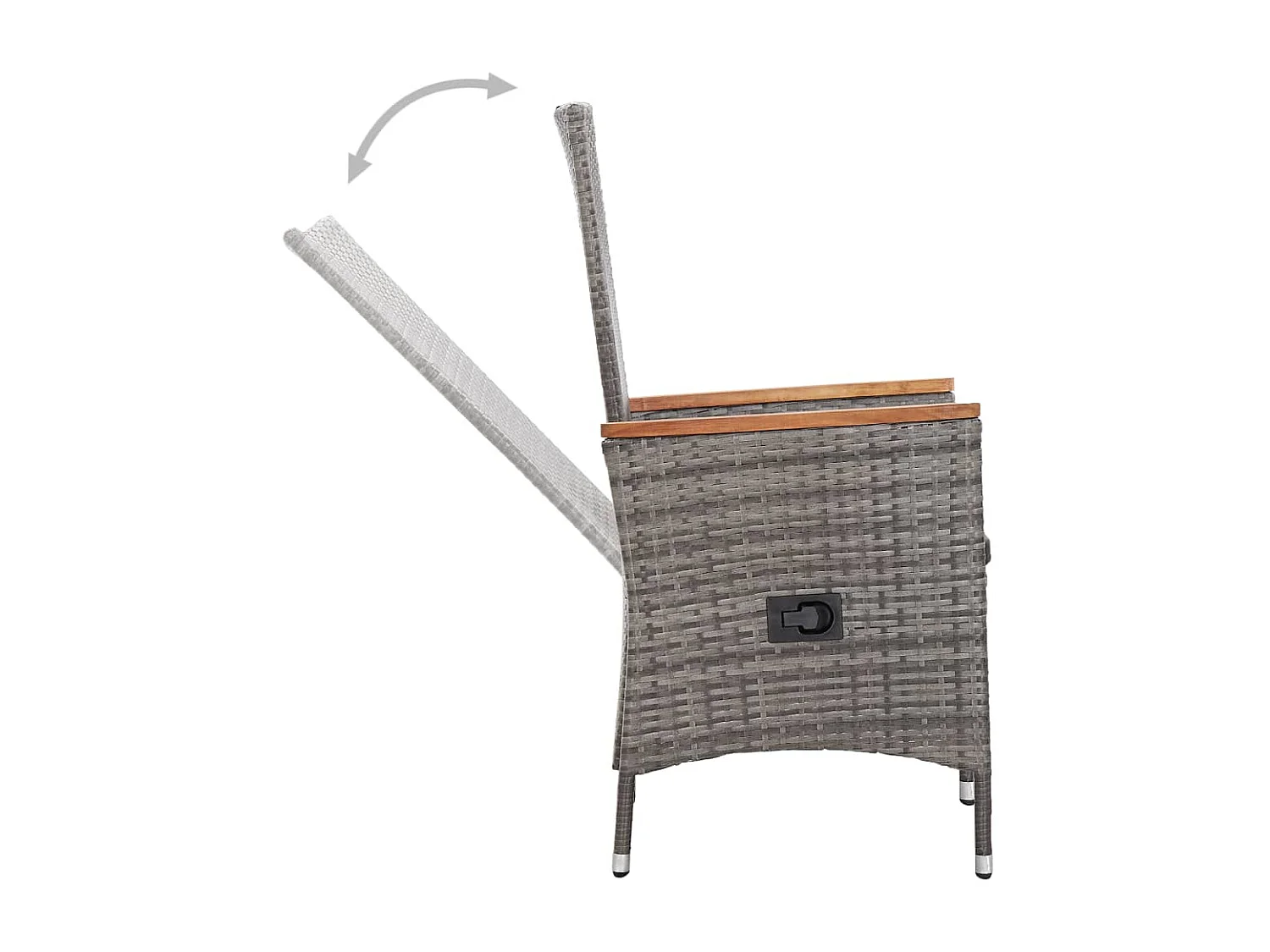 Salon de jardin 9 pcs avec coussins Résine tressée Gris 39