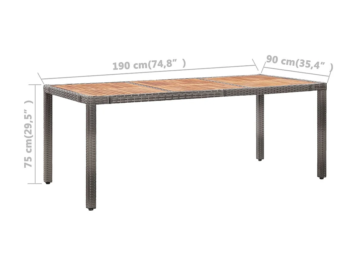 Salon de jardin 9 pcs avec coussins Résine tressée Gris 39