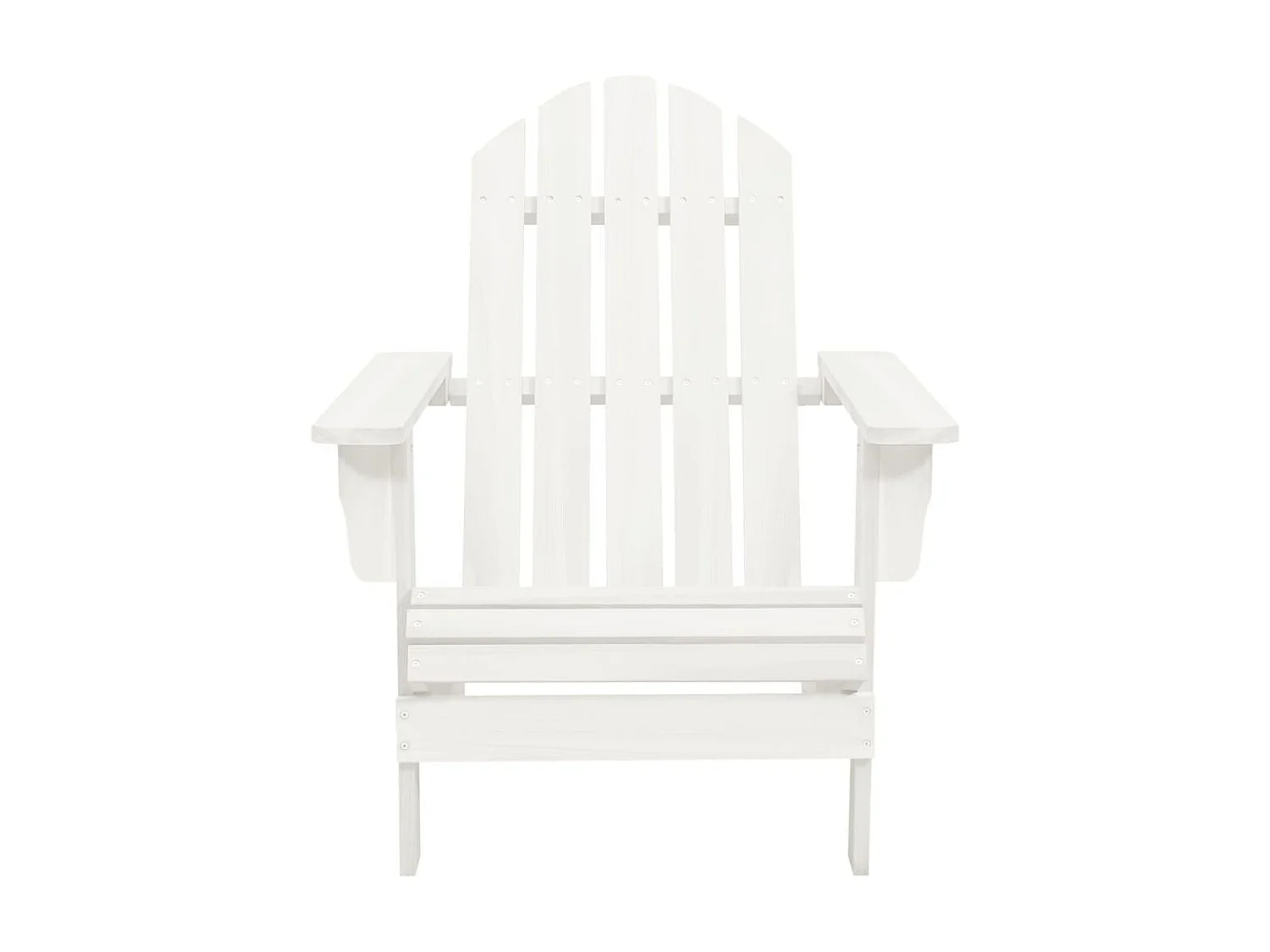 Chaise de jardin Adirondack avec pouf et table Sapin Blanc