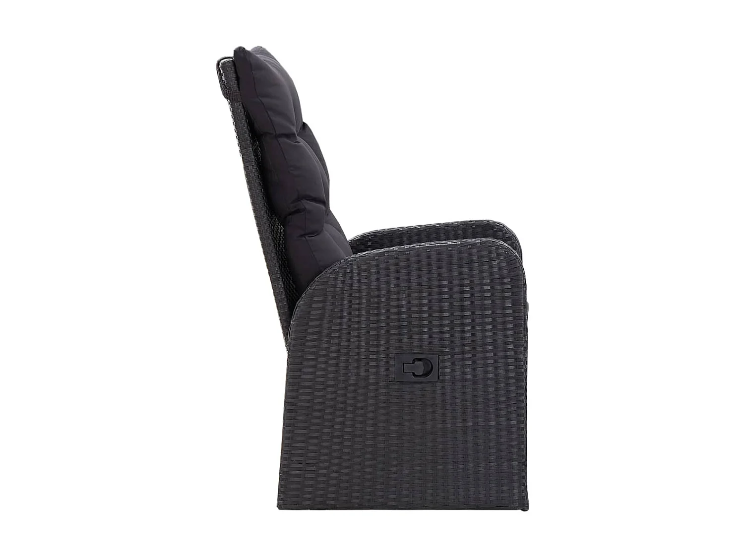 Ensemble de salle à manger de jardin avec coussins 7 pcs Noir 13