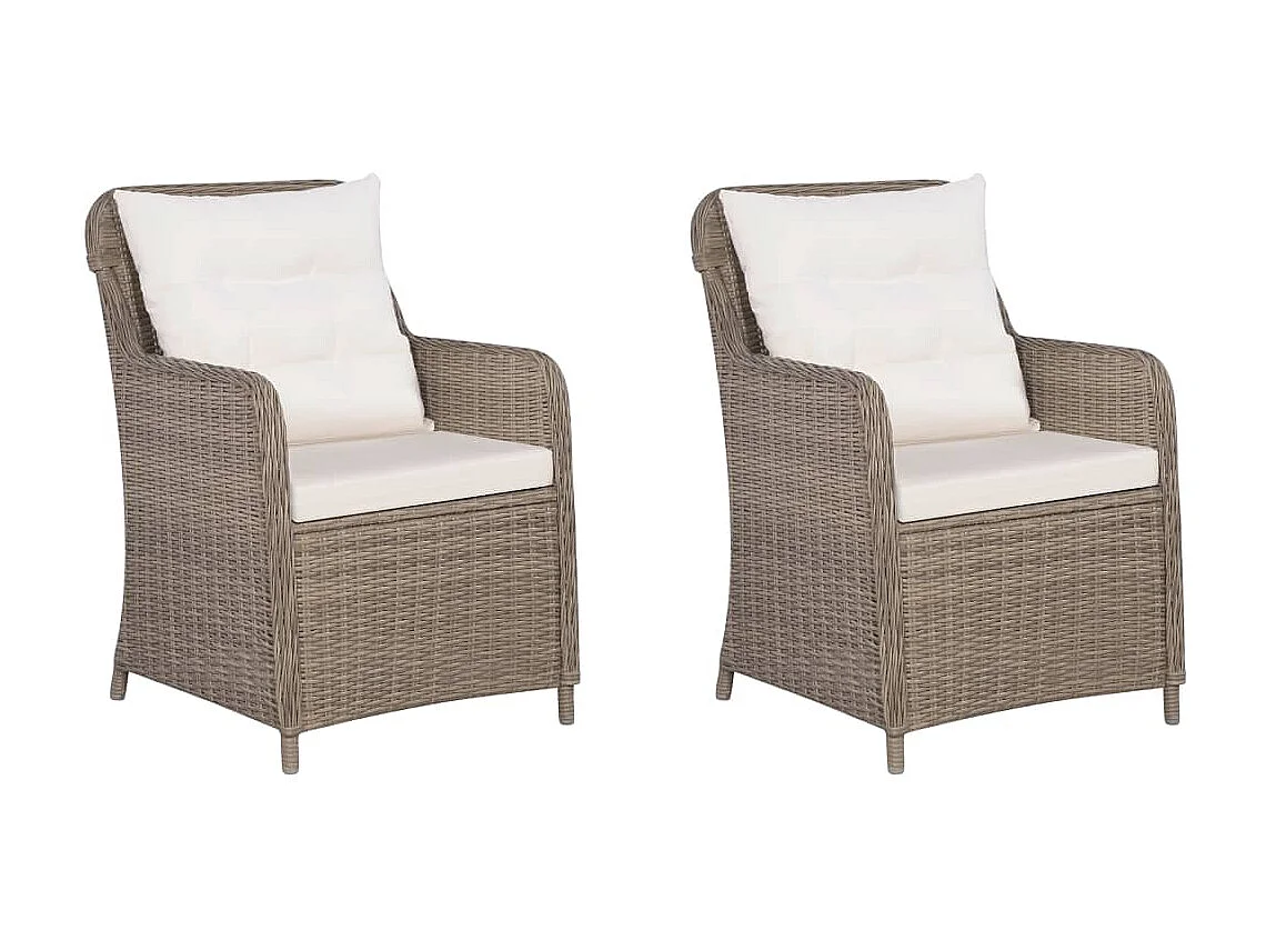 Ensemble de salle à manger de jardin 3 pcs Marron 15