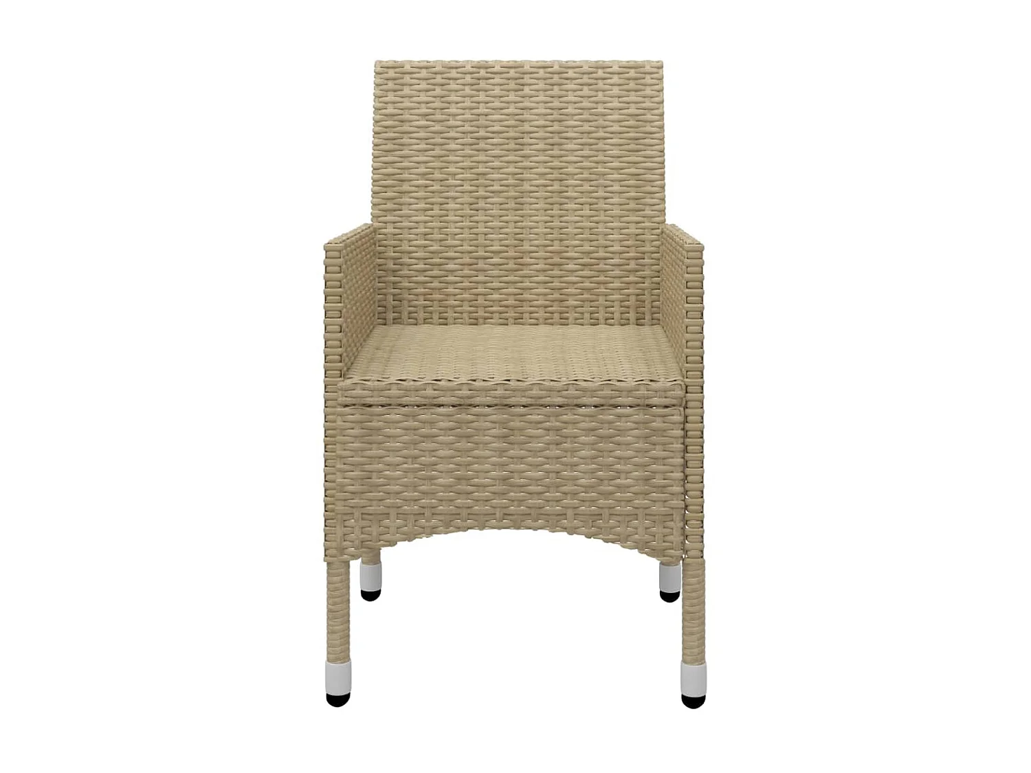 Ensemble de salle à manger de jardin 3 pcs Beige 4