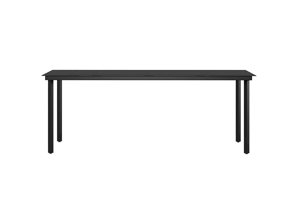 Ensemble de salle à manger de jardin coussins 7 pcs Marron-noir 2