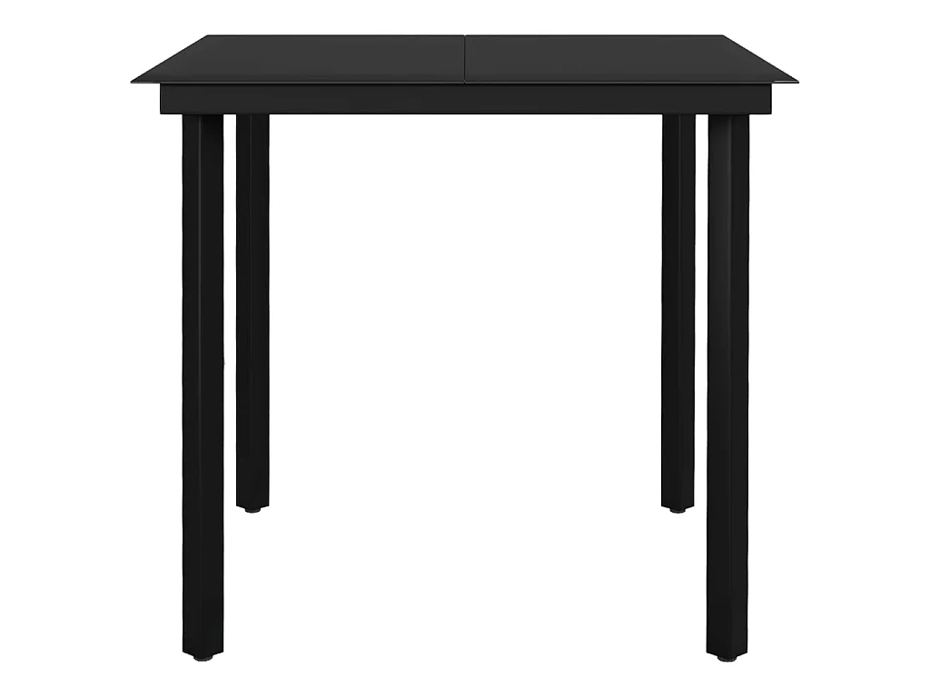 Ensemble de salle à manger de jardin 3 pcs Gris foncé