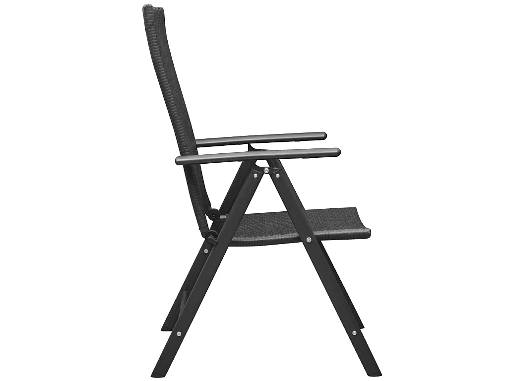 Ensemble de salle à manger de jardin 3 pcs Noir et marron 2