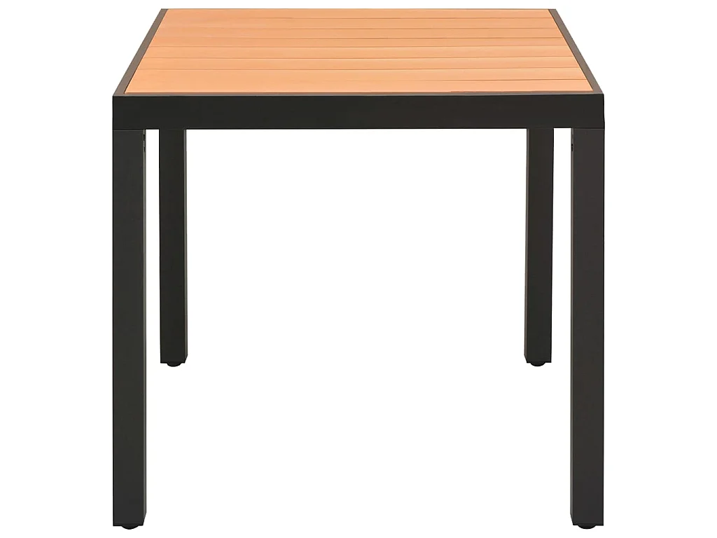 Ensemble de salle à manger de jardin 3 pcs Noir et marron 2