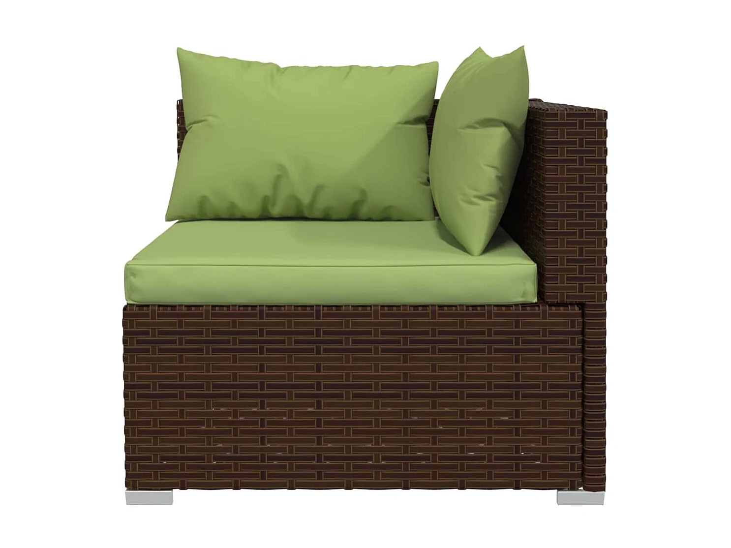 Salon de jardin 6 pcs avec coussins Résine tressée Marron 28