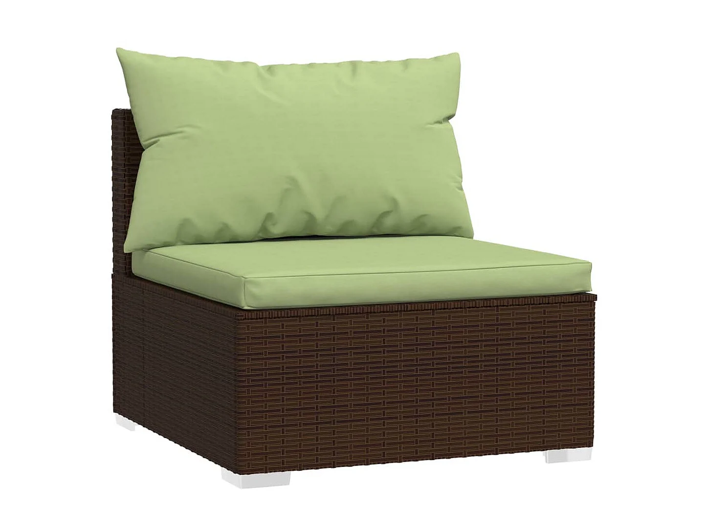 Salon de jardin 6 pcs avec coussins Résine tressée Marron 28