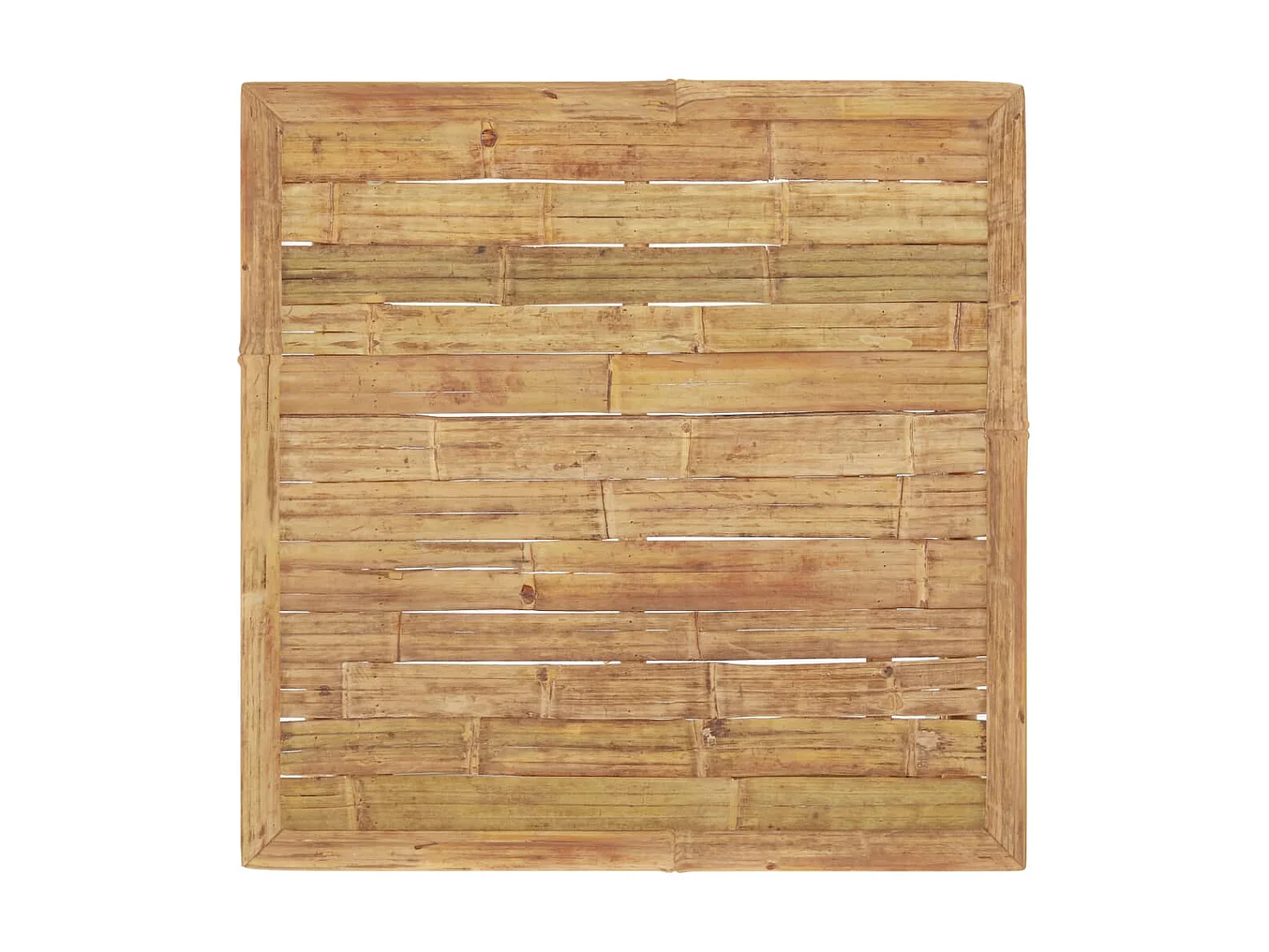 Salon de jardin 4 pcs avec coussins blanc crème Bambou