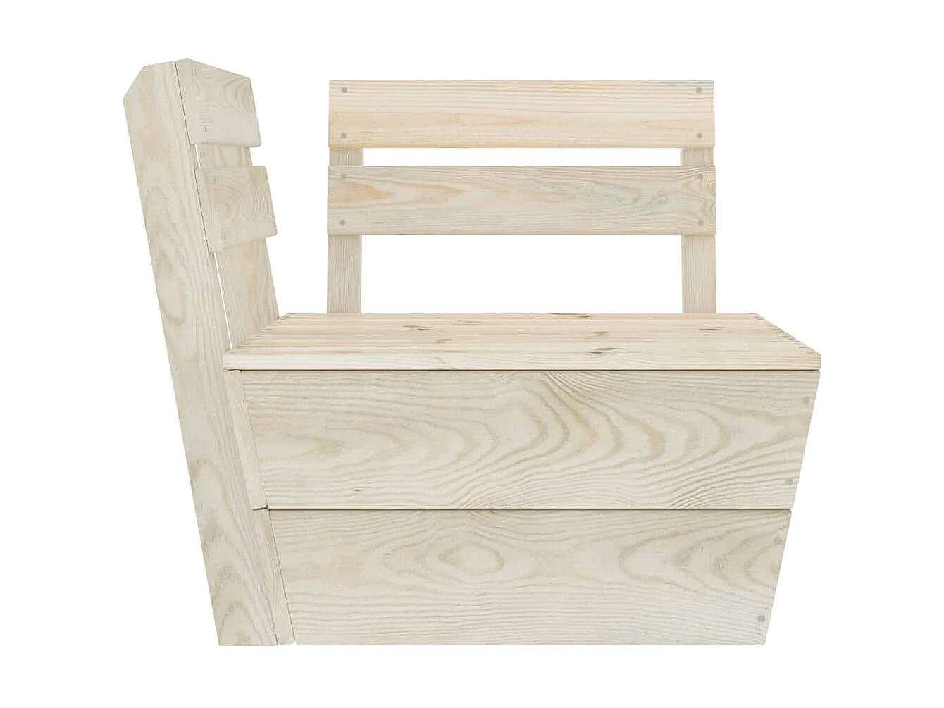 Salon de jardin palette 3 pcs Bois d'épicéa imprégné 2