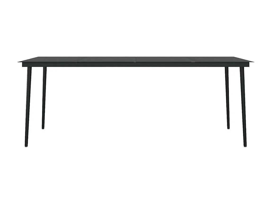 Ensemble de salle à manger de jardin 9 pcs Noir 13