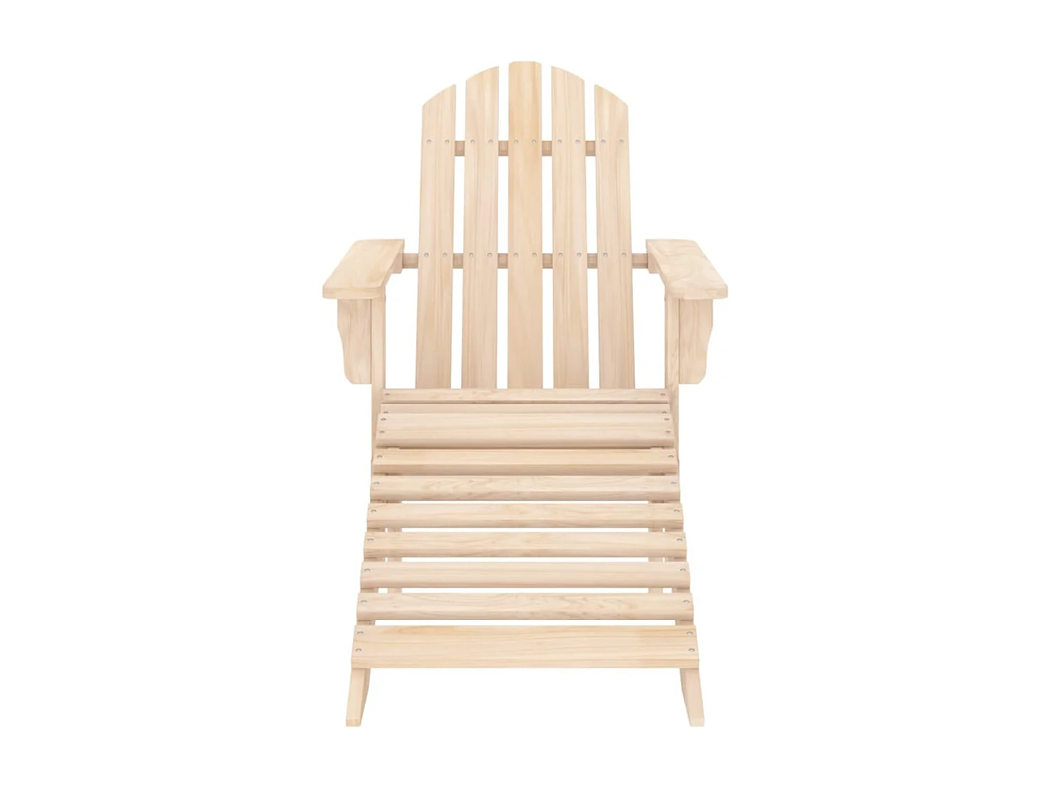 Chaise de jardin Adirondack avec repose-pied et table Sapin