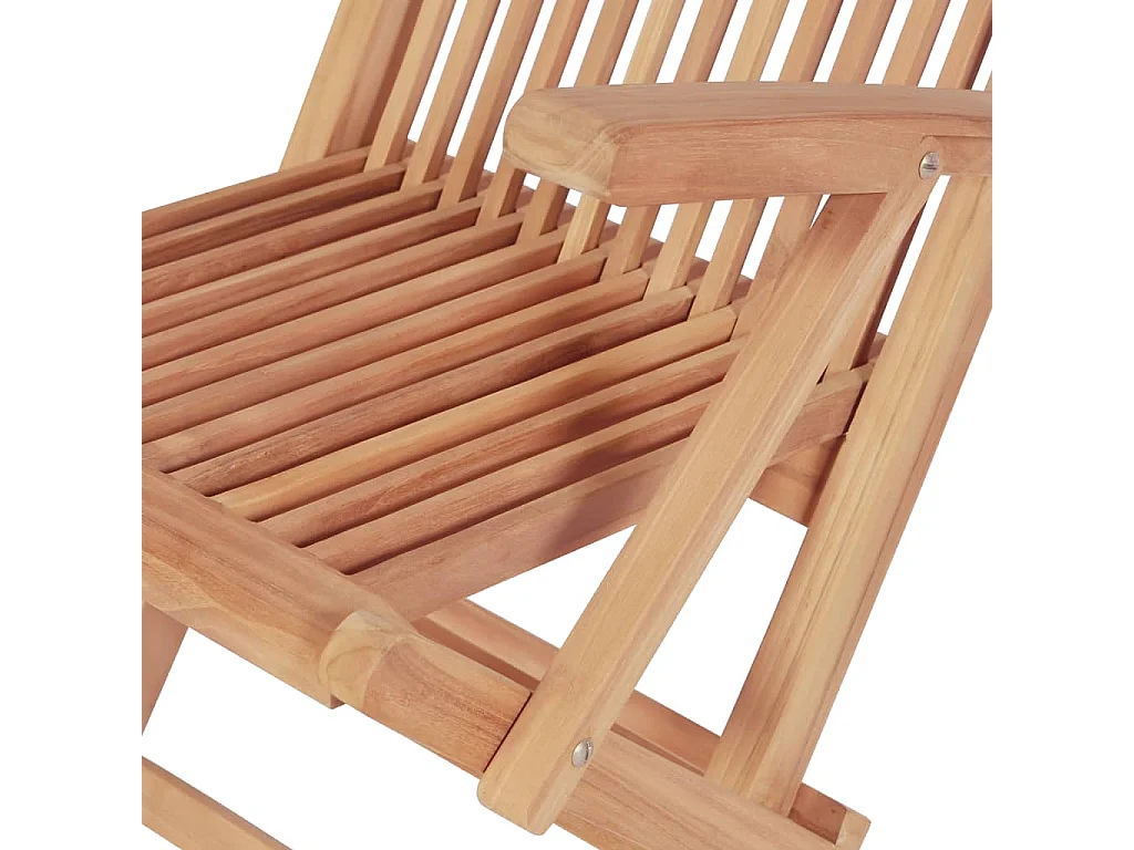 Mobilier à dîner d'extérieur 7 pcs Bois de teck solide