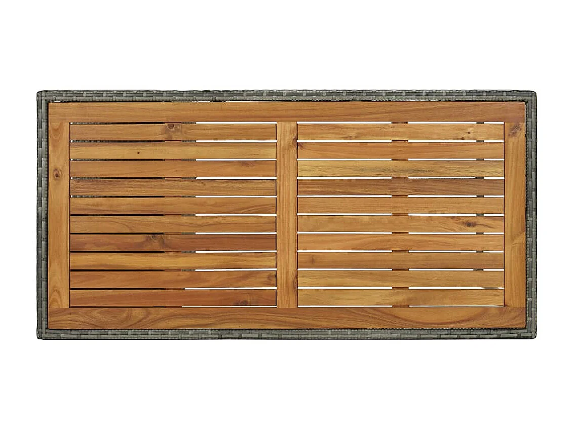 Meuble de bar de jardin 5 pcs et coussins Résine tressée Gris 4