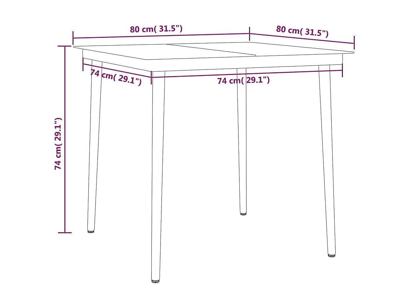 Ensemble de salle à manger de jardin 5 pcs Noir 43