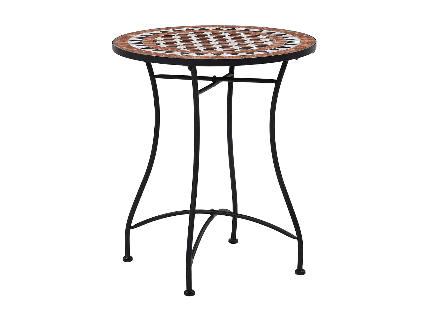 Mobilier de bistro 3 pcs mosaïque Carreau céramique Terre cuite 2