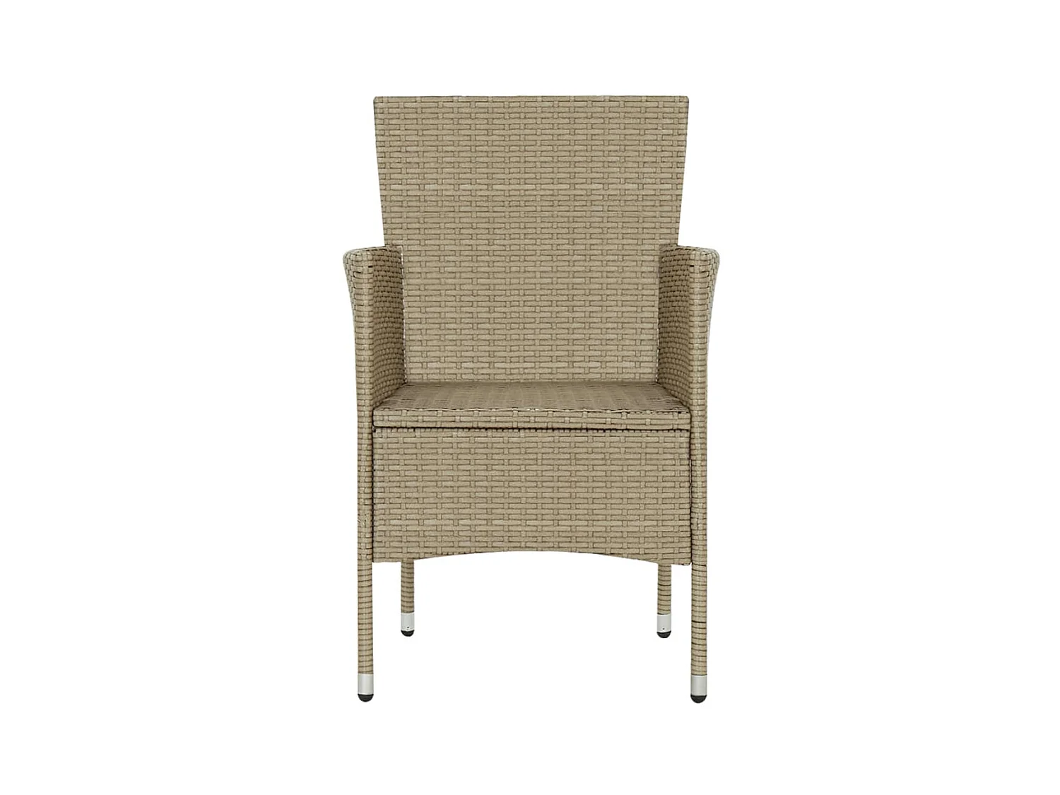 Ensemble de salle à manger de jardin 3 pcs Beige 7