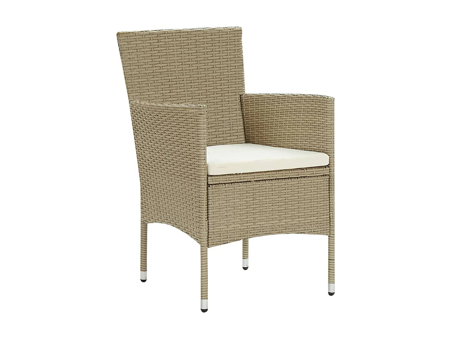 Ensemble de salle à manger de jardin 3 pcs Beige 7