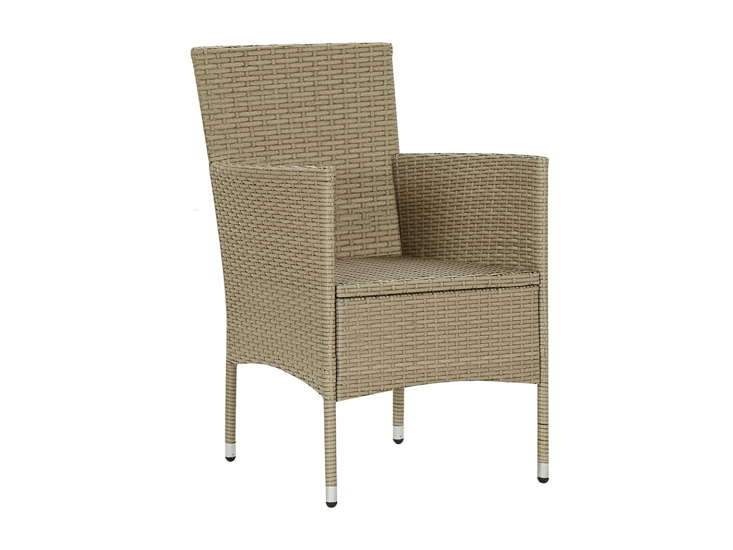 Ensemble de salle à manger de jardin 3 pcs Beige 7