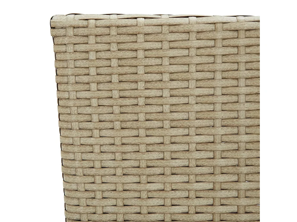 Ensemble de salle à manger de jardin 3 pcs Beige 7