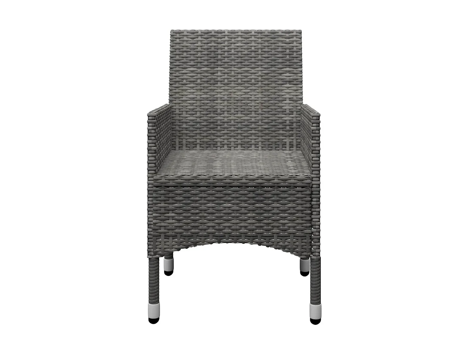 Ensemble de salle à manger de jardin 5 pcs Gris 11