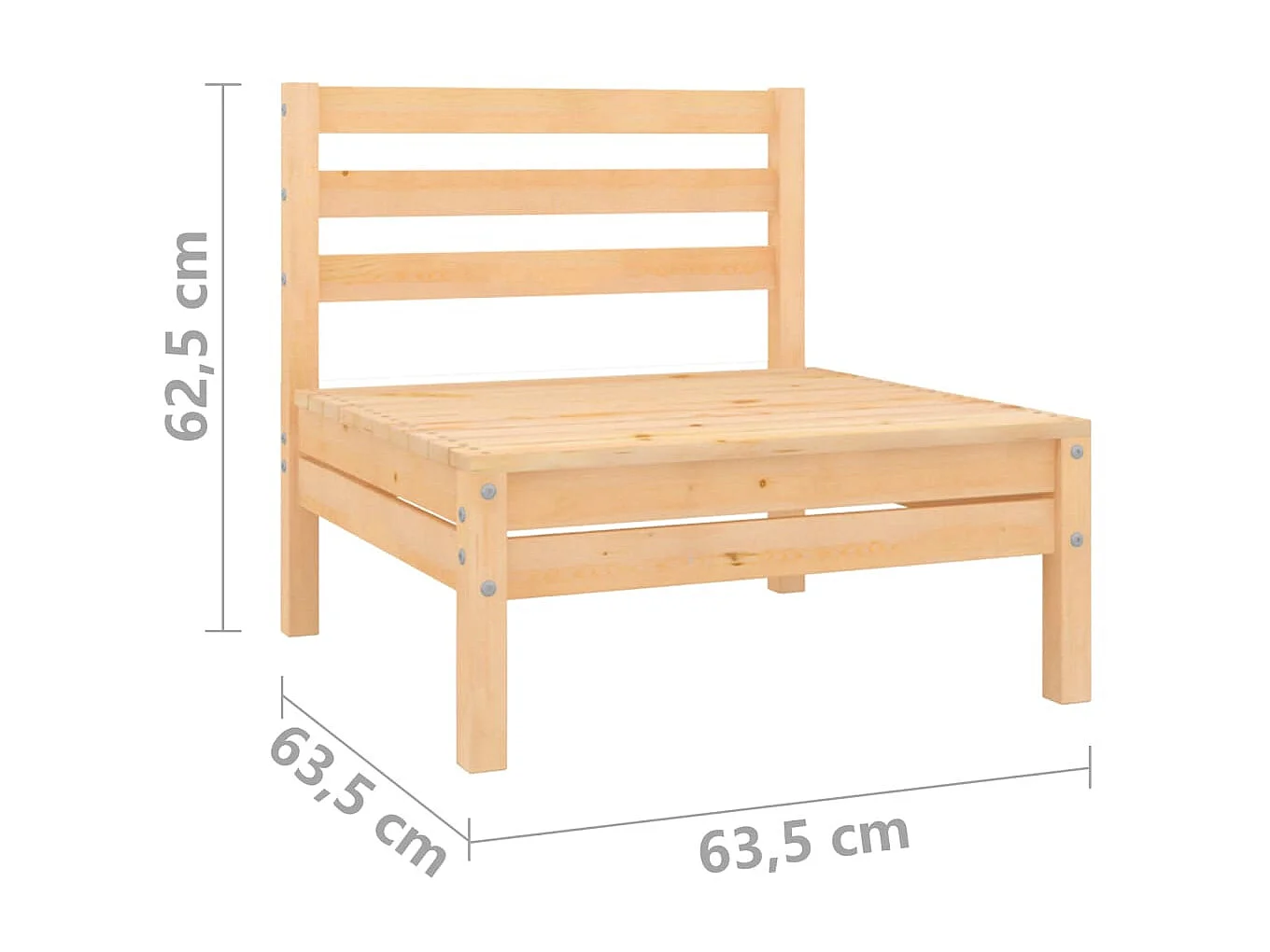 Salon de jardin 10 pcs Bois de pin massif 84