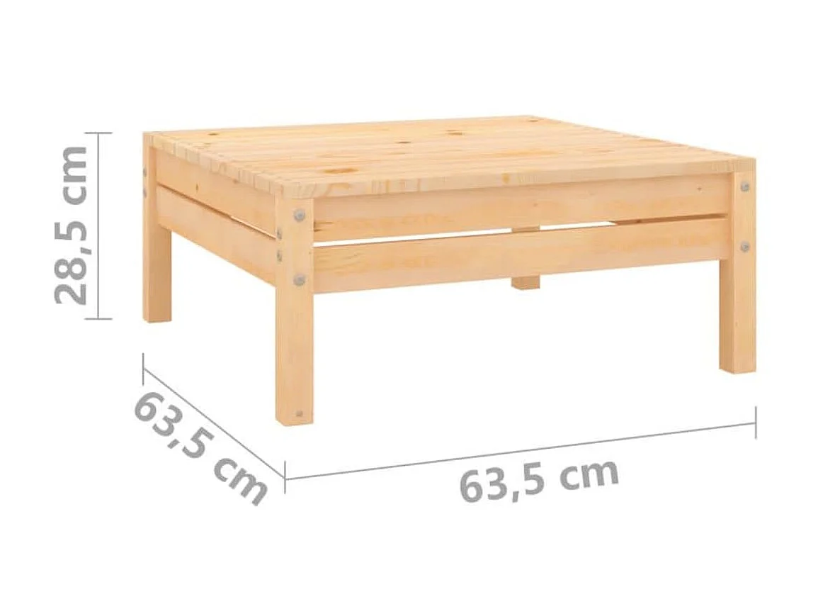 Salon de jardin 10 pcs Bois de pin massif 84