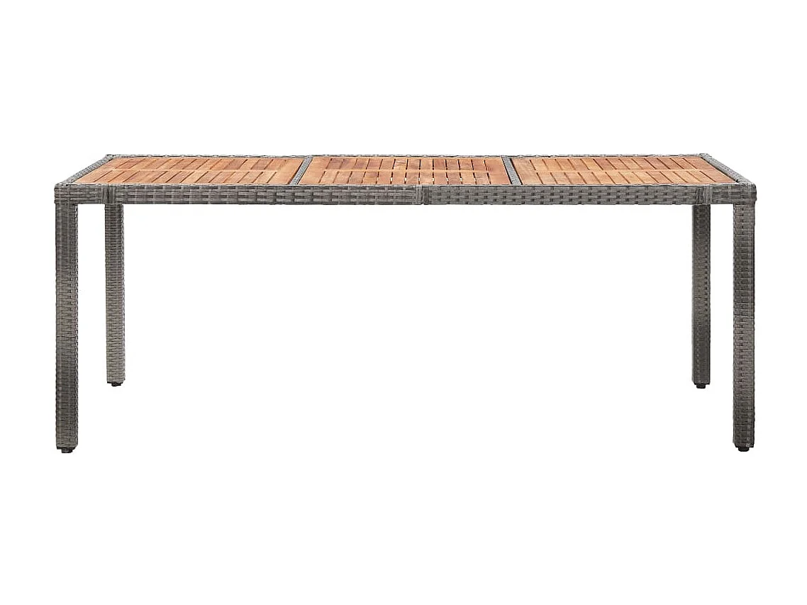 Salon de jardin 9 pcs avec coussins Résine tressée Gris 37