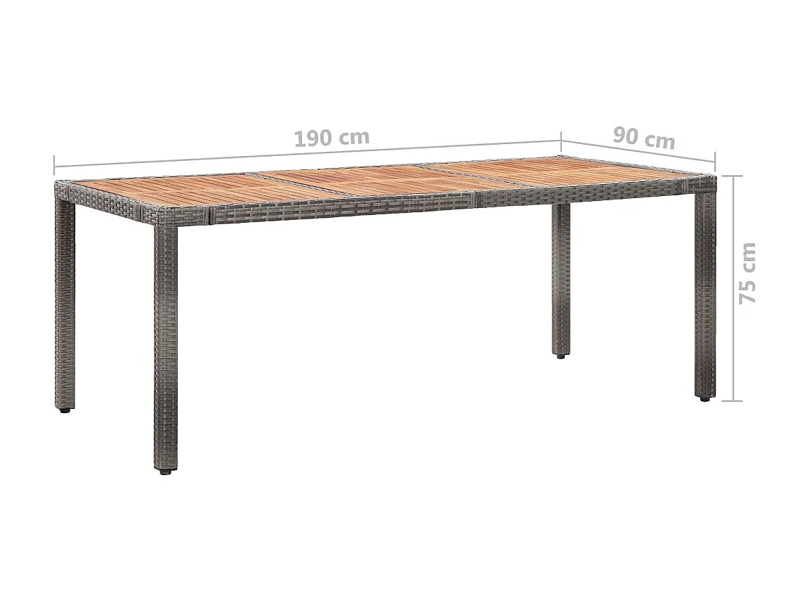 Salon de jardin 9 pcs avec coussins Résine tressée Gris 37