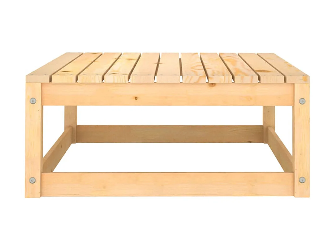 Salon de jardin 9 pcs avec coussins Bois de pin solide 6