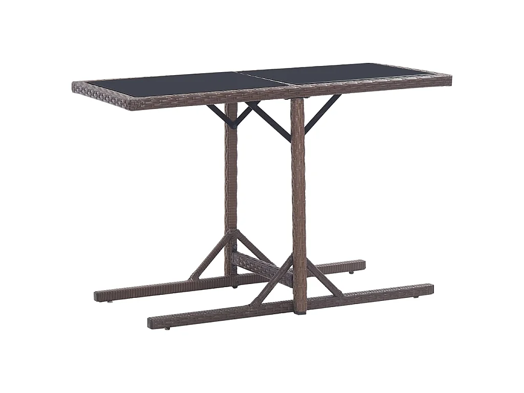 Ensemble de salle à manger de jardin 3 pcs Marron 21