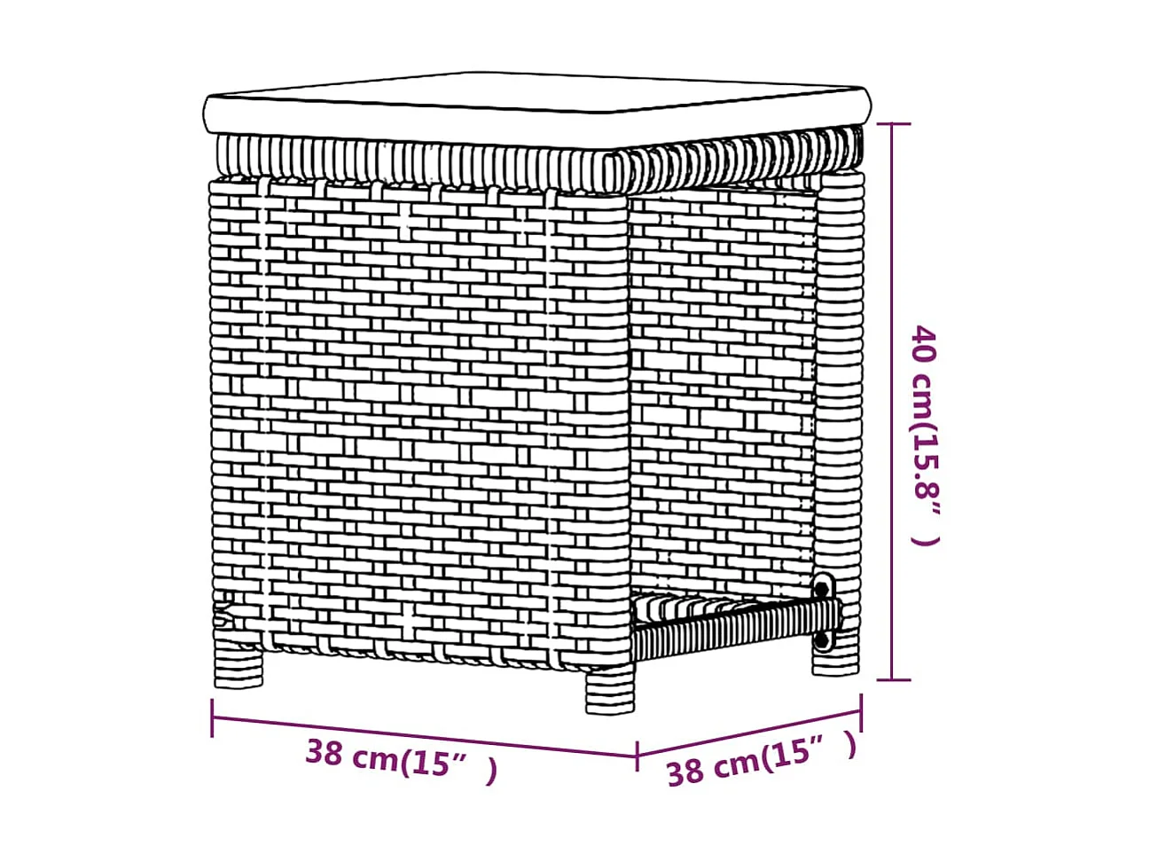 Salon de jardin 6 pcs avec coussins Résine tressée Gris 3