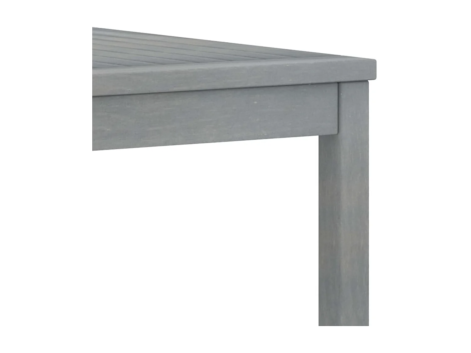 Salon de jardin 5 pcs avec coussin Bois d'acacia solide Gris 2