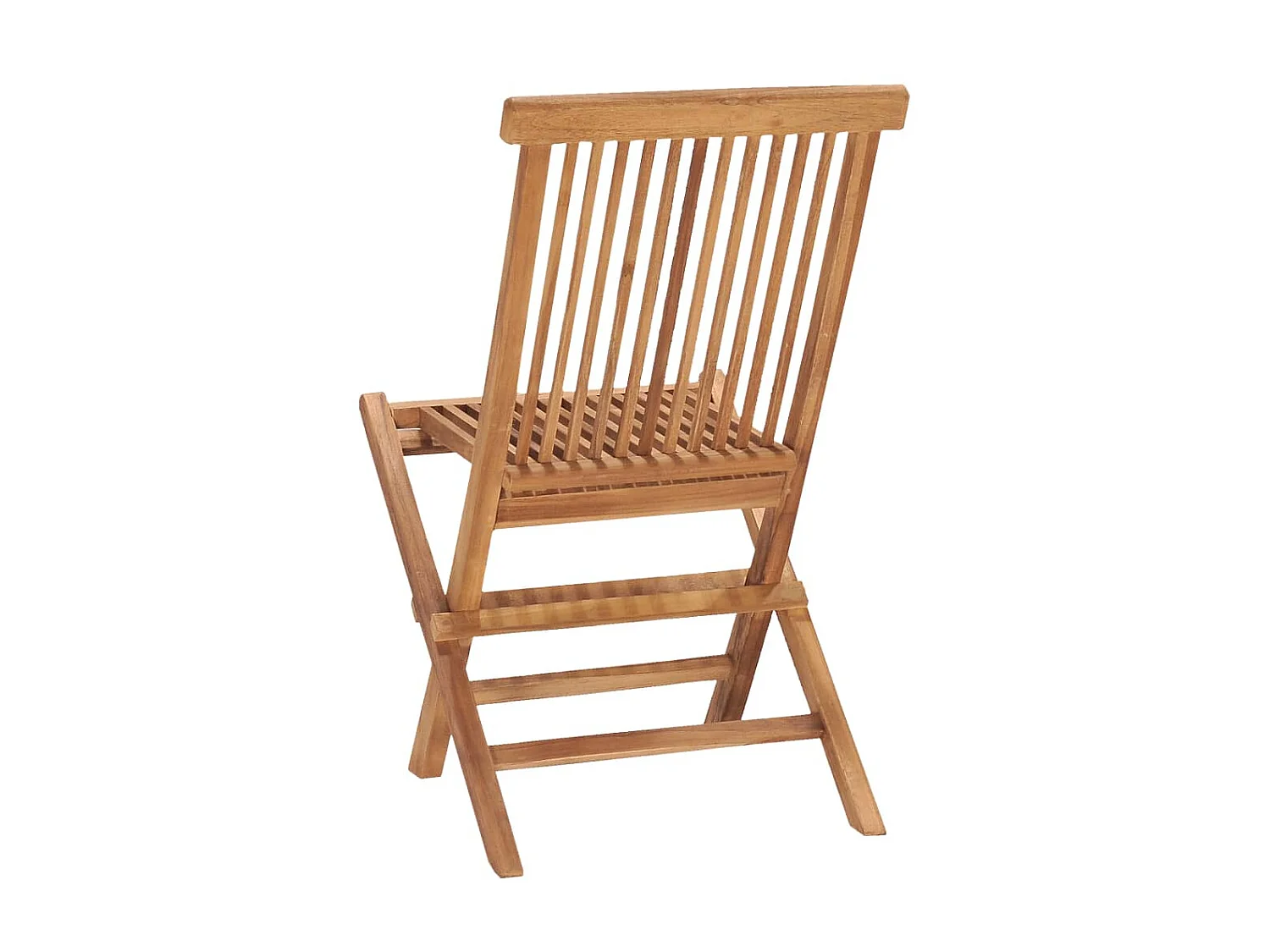 Mobilier à dîner d'extérieur pliable 7 pcs Bois solide de teck 5