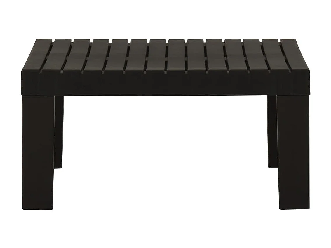 Salon de jardin 2 pcs avec coussins Plastique Gris