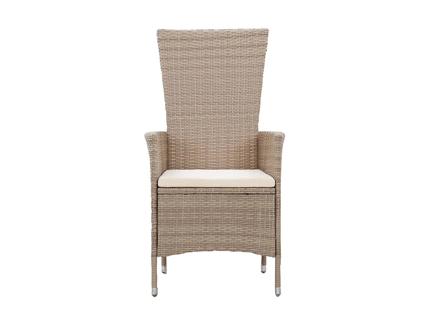 Ensemble de salle à manger de jardin avec coussins 9 pcs Beige