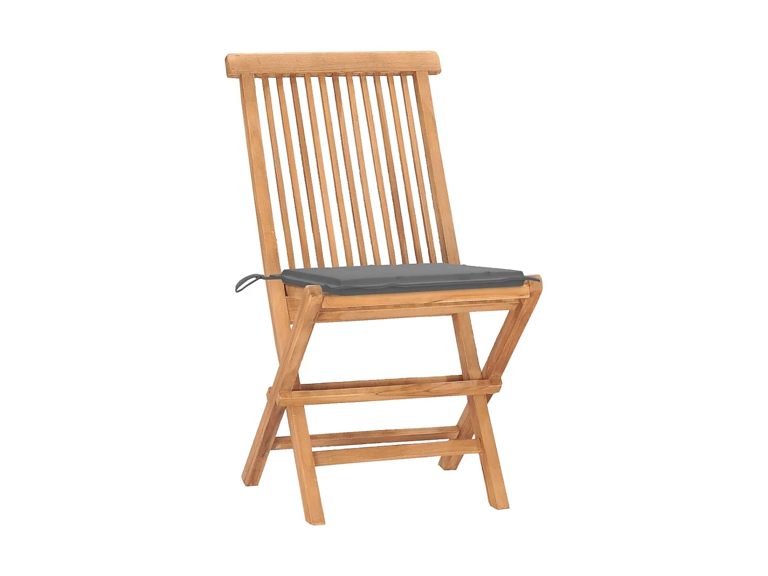 Mobilier à dîner d'extérieur pliable avec coussin 3 pcs Teck 16