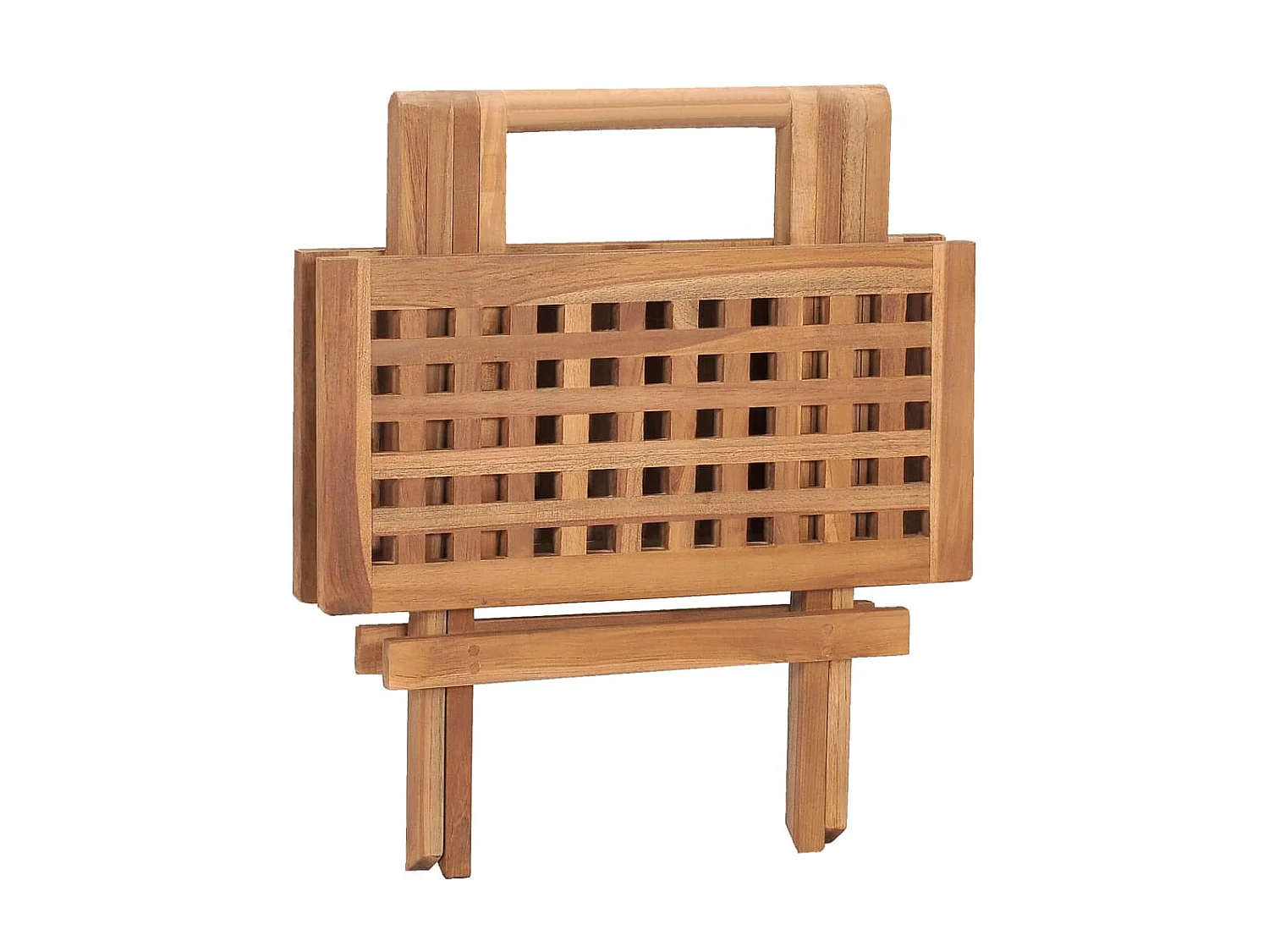 Mobilier à dîner d'extérieur pliable avec coussin 3 pcs Teck 16