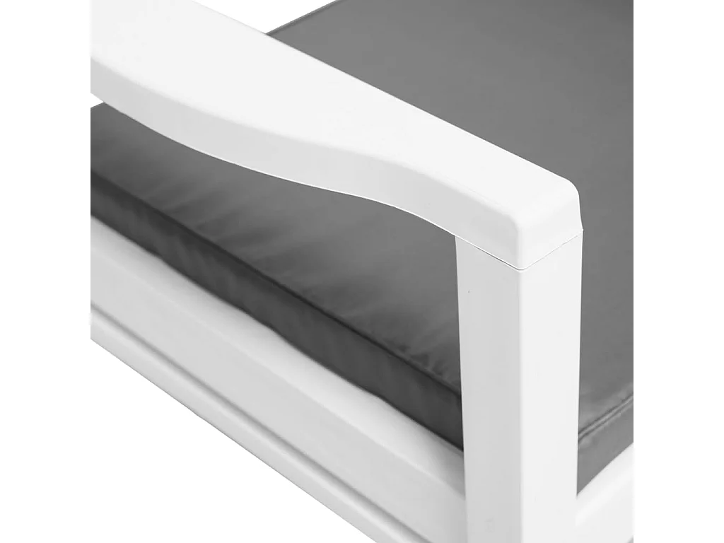 Salon de jardin 3 pcs Plastique Blanc 3