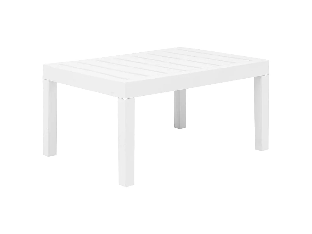 Salon de jardin 3 pcs Plastique Blanc 3